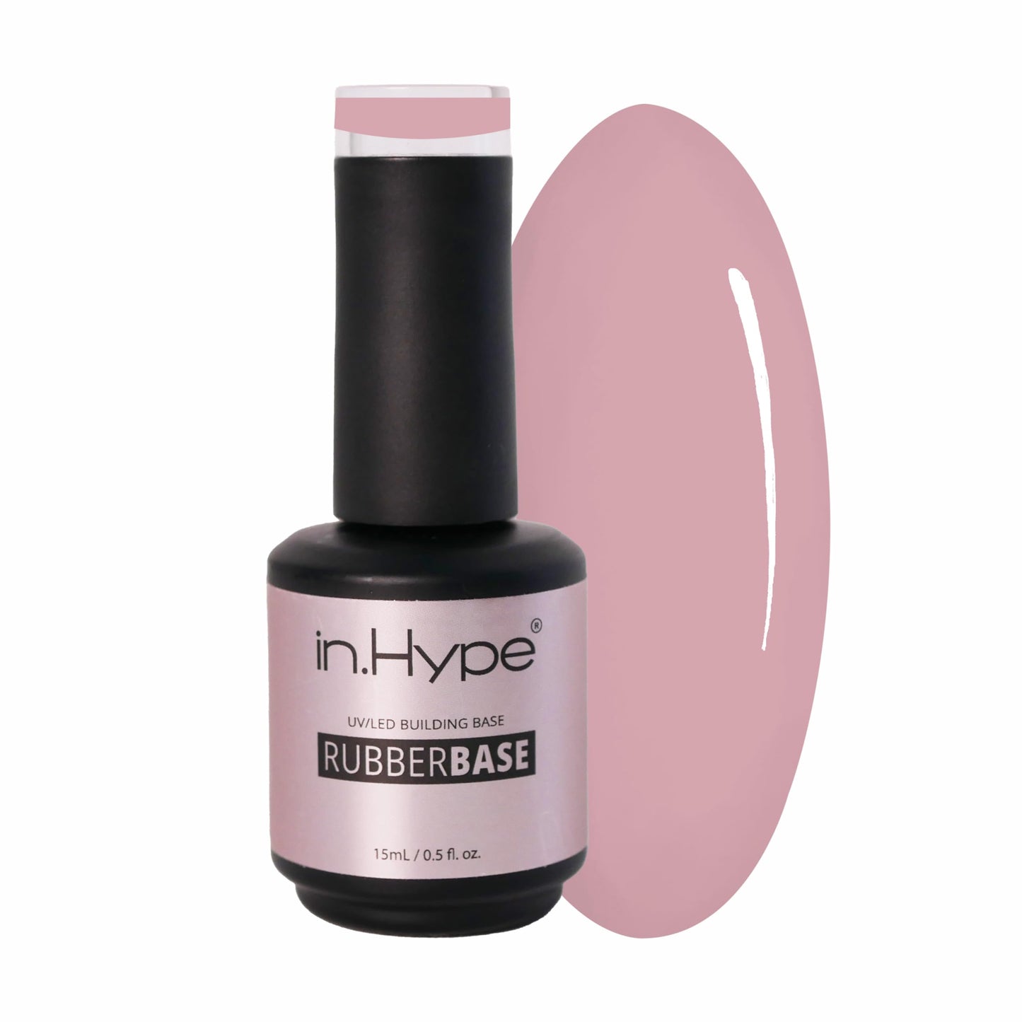 N.Hype Elastic Rubber Base Coat. Uv/Led Curable. Correcting Coating With Enhanced Adhesion. Soak Off (Almond)