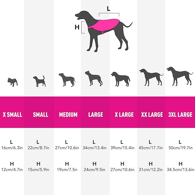 Pink Reflective Dog Vest for 3XLarge Breeds,High Visibility Dog Safety Vest Harness with Removable Bell Keep Safe from Hunting, Training & Cars Accidents