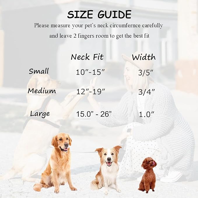 Soft Cotton Hemp Dog Collar with Metal Buckle Adjustable Tweed Dog Collars for Small Medium Large Dogs(Coffee,Medium)