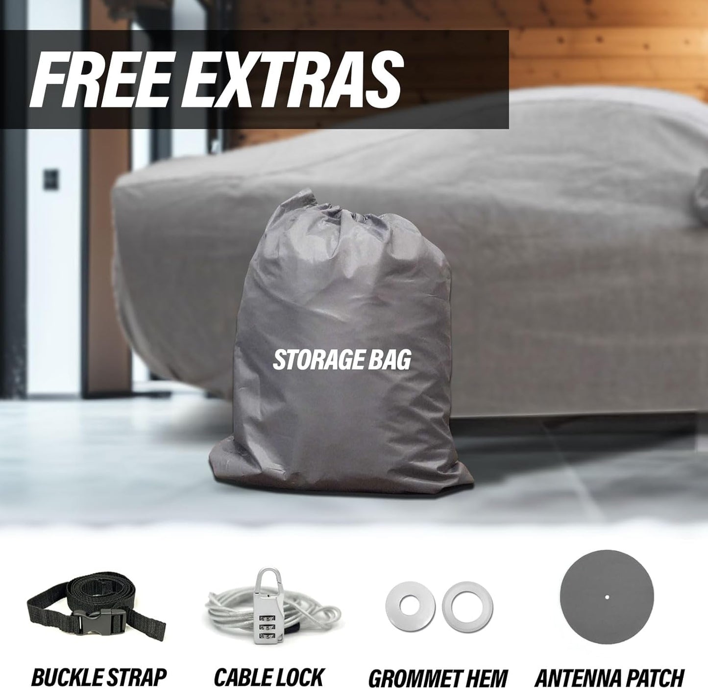 Supreme Full Car Cover - Semi Custom Fit for Uplander 2005-2009 SUV 4-Door | All-Weather Protection: Waterproof, Dustproof, Windproof, UV-Resistant | Includes Accessories