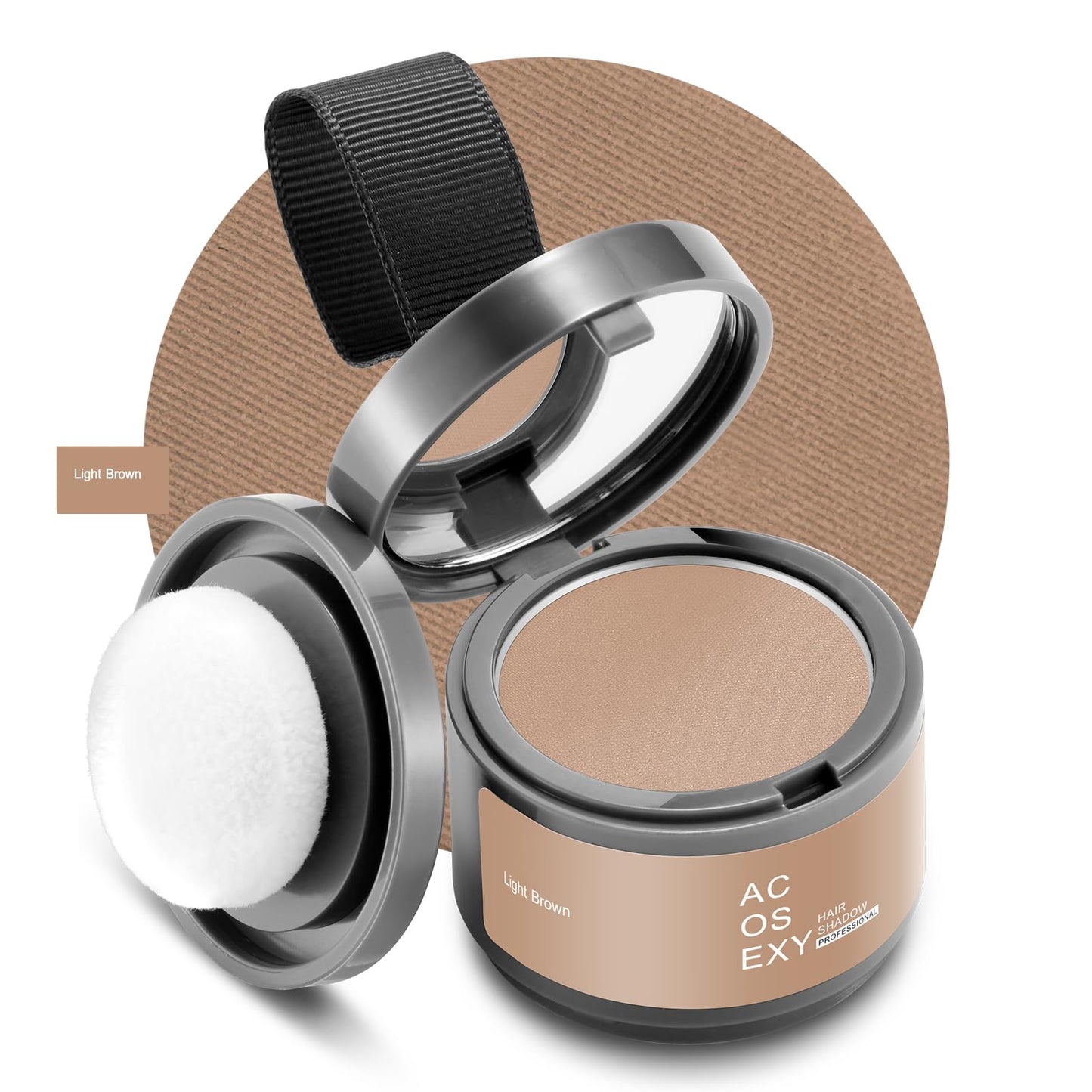 Acosexy Root Touch Up Hair Powder, Instantly Root Cover Up Hairline Shadow Powder,Hairline Powde For Women Eyebrows, Gray Hair C