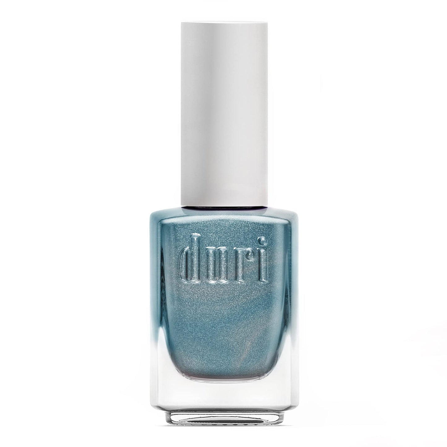 Duri Nail Polish, 766 Ocean Vibe, Light Green Metallic Shimmer, Full Coverage, Fast Drying, Shiny Finish