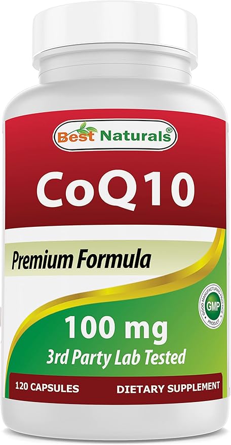Best Naturals Red Yeast Rice Cholesterol Support 1200 mg & COQ10 100 mg