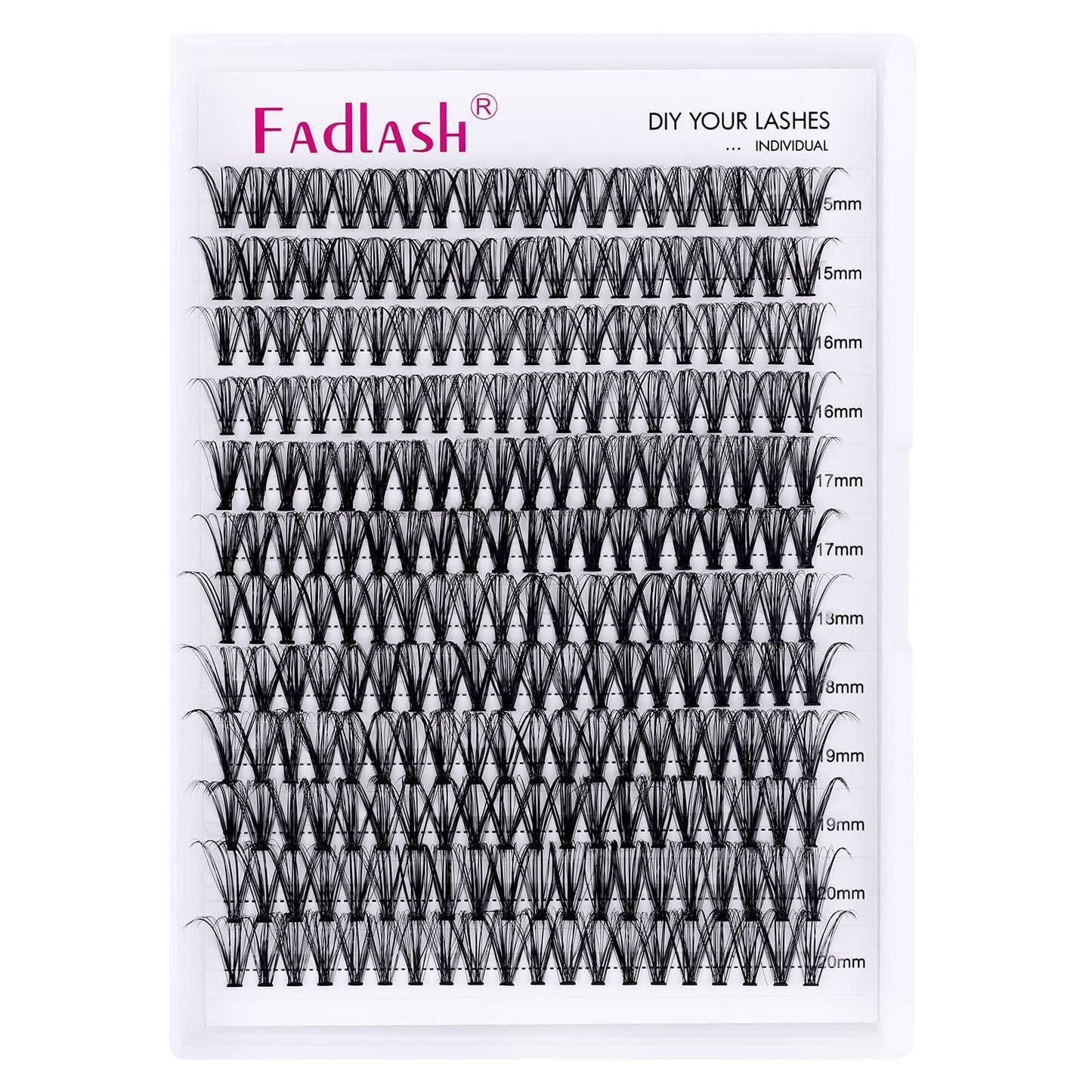 Individual Lashes Big Tray C Curl Lash Clusters 10D 20D 30D 40D Individual Lash Extensions Cluster Lashes Lash Extension Supplie