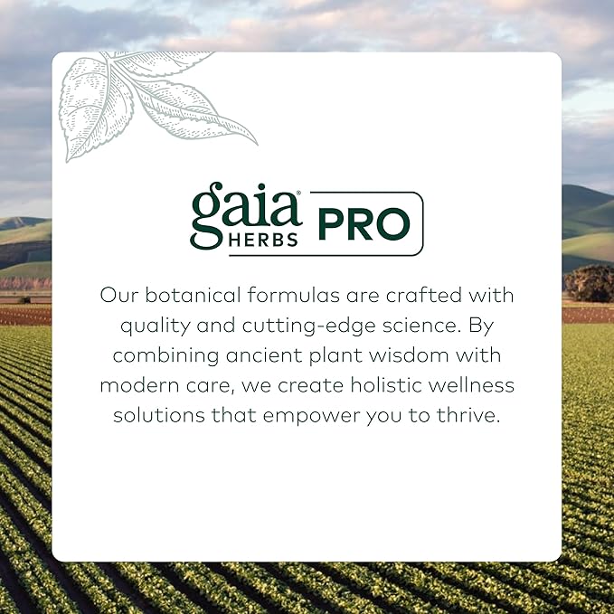 Gaia Herbs Pro Calm Restore - Nervous System Support Supplement* - Calm Support Supplement* with Skullcap Chamomile Holy Basil & Lavender - 60 Liquid Phyto-Caps (20 Servings)