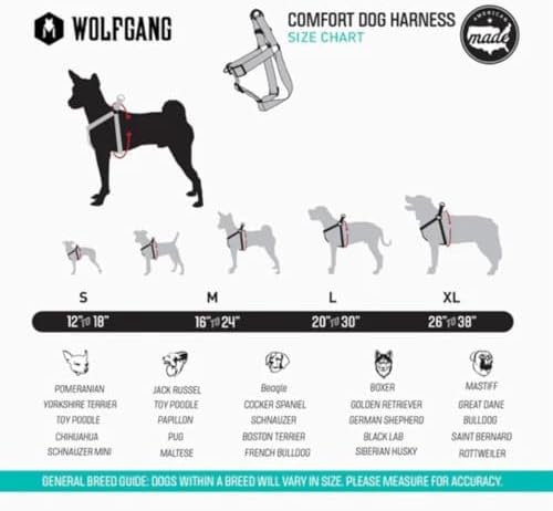 Wolfgang Heavy Duty Adjustable Dog Harness, Pull-Tested for Walking & Training, MarbleSwirl Print, Medium