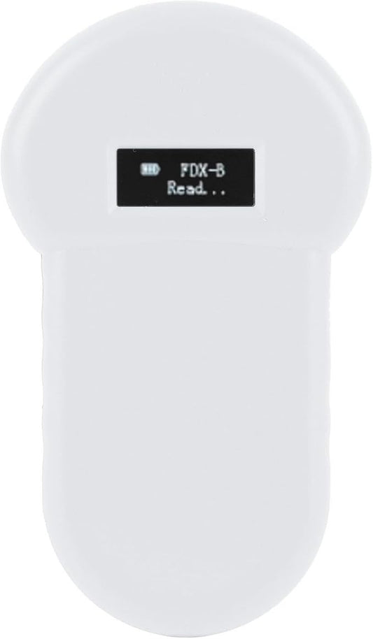 Pet Microchip Reader, Handheld Scanner with USB Charging and LCD Display, Compatible with ISO11784 85 FDX B, for Dogs Cats Poultry Livestock Fish Management