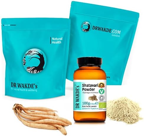DR WAKDE'S Organic Shatavari Powder (Asparagus racemosa) - 100g (3.5oz) | Pure, Raw & Dried Powder | Ayurvedic Herb | Vegan | Nothing Added, Nothing Removed | Same Day Dispatch