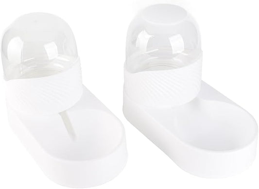 Dog Supplies, and Water Dispenser Set,Auto Food Feeder and Waterer Set Pet Food Dispenser Waterer for Small Medium Dog Puppy Kitten Automatic Dog Cat Feeder (White)