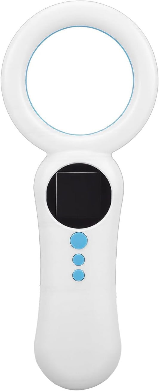 Pet Microchip Scanner, Rechargeable Pet Microchip Reader Scanner, 500 Records Data Storage Upload to PC Support for FDX - B Chips 134.2kHz 125kHz