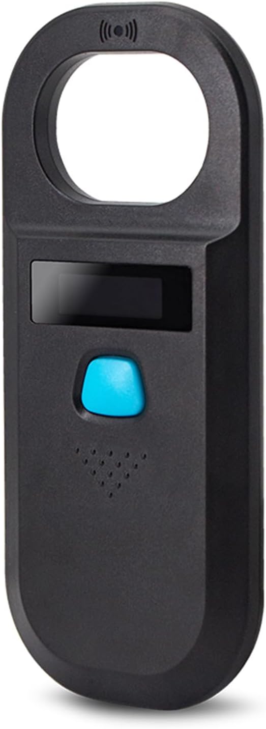 Pet Microchip Scanner, 134.2KHz/125KHz RFID Reader for Dogs Cats, ISO 11784/11785 FDX-B EMID Animal Chip Reader with 128 Data Storage, Pet ID Tag Scanner for Sheep/Rabbit/Pig/Animal