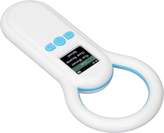Pet Microchip Scanner, 500 Records Storage, 134.2Khz Reader, 1.44 Inch TFT Screen, ISO 11784/11785 FDX B Compatible, for Animal Dog Identification