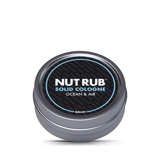 Ballsy Body & Groin Rub, Cologne For Everywhere, With Beeswax, Coconut And Sunflower Seed Oil, Ocean And Air .85 Oz