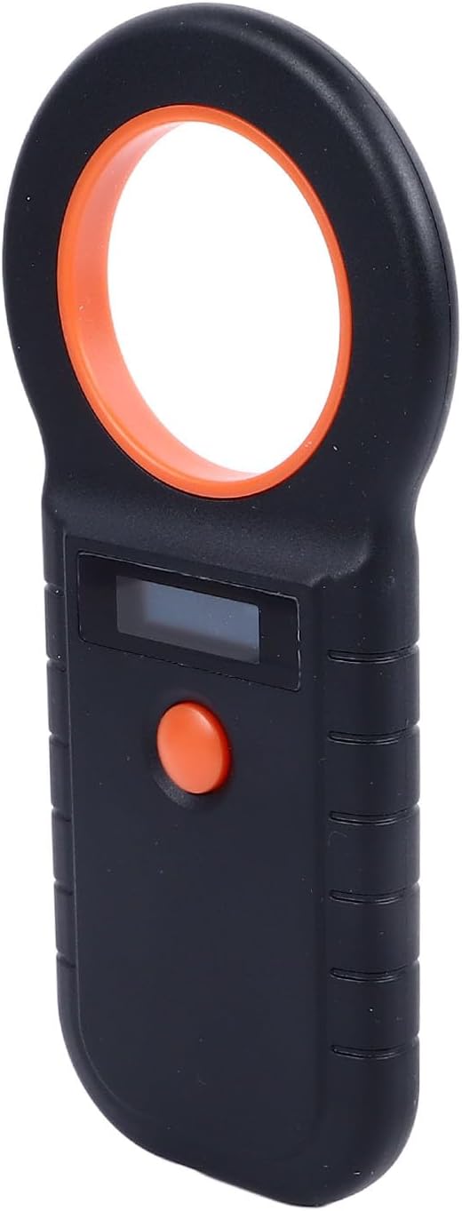 Semme Handheld Animal Microchip Scanner for Efficient Pet ID Reading Portable with Built in Rechargeable Battery Ideal for Dogs Cats Cows and Sheep