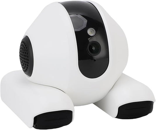 FOSA Home Security Camera on Wheels, Movable Pet Camera, WiFi Motion Detection 2 Way Talk Indoor Cam with APP Teasing Pet Functions