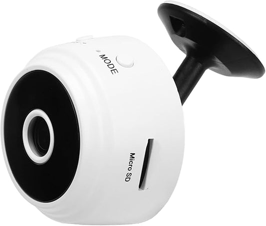 ciciglow A9 Camera Indoor, 1080P Magnetic Pet Dog Camera Baby Camera Mini Camera Security Camera (White)