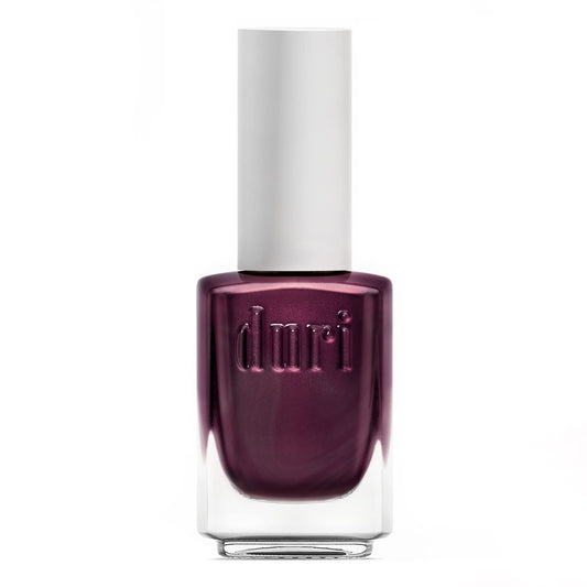 Duri 763 High Key Nail Polish, Burgundy Purple Metallic Shimmer Lacquer, Full Coverage, Glossy Finish, Fast Drying, 0.45 Fl Oz