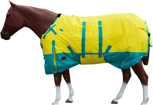 84" Hilason 1200D Winter Waterproof Turnout Horse Blanket Belly Wrap Yellow
