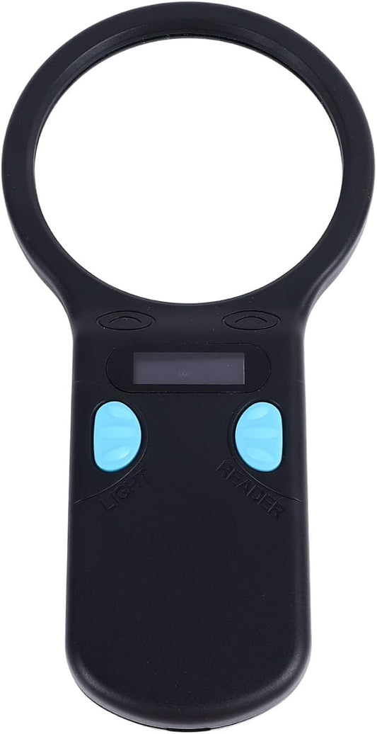 Sorandy Animal Chip Reader, Portable Lightweight Pet Handheld Rechargeable ID Tag Scanner with Fast Scanning for 125K 134.2K Pet Chips, Compitable with Small Animal Management