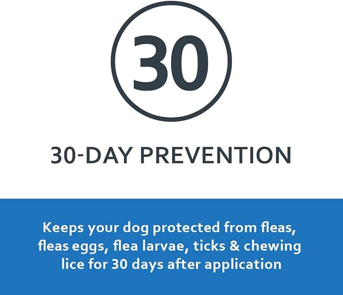 Sentry Fiproguard for Dogs, Flea and Tick Prevention for Dogs (45-88 Pounds), Includes 6 Month Supply of Topical Flea Treatments