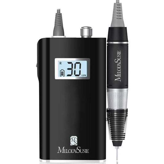 MelodySusie Professional Rechargeable 30000 RPM Nail Drill,SC320H Portable Electric E File Scamander, Acrylic Gel Grinder Tools