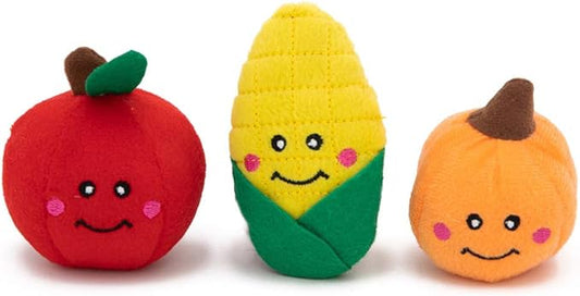 ZippyPaws Burrow Replacement Miniz - Interactive Dog & Puppy Toys for Boredom, Stimulating Pet Products to Keep them Busy, Plush Refills for Hide & Seek Puzzle, Enrichment Squeaky Toys - Fall Harvest