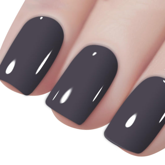 Vishine Gelpolish Lacquer Shiny Color Soak Off Uv Led Gel Nail Polish Professional Manicure Dark Grey(1538)