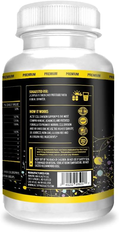 Actif Cell Division Support Maximum Strength with 10+ Factors