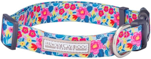 Lucky Love Dog - Adjustable Dog Collar with Easy Click Buckle for Small Ones, Durable, & Comfortable for Male & Female Dogs, Pet Collar for Puppies & Adult Dogs - Valentina, XS