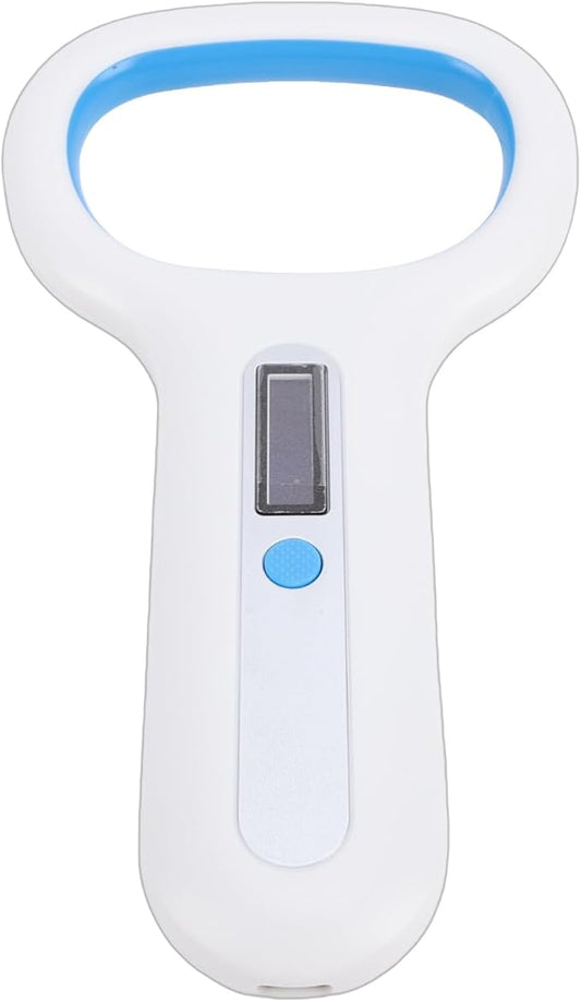 HEEPDD Pet Microchip Scanner, Trackers Reader for Dogs and Cats with OLED Display and Connectivity for Vet Professionals Pet Microchip Scanner, Rechargeable Nan Gardening (White)