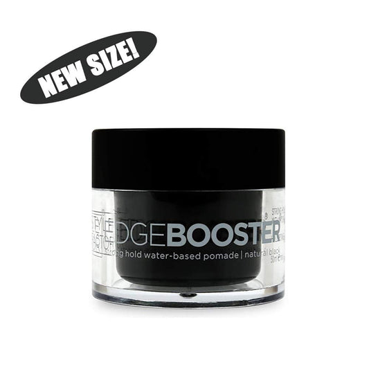 Style Factor Edge Booster Hideout Hair Pomade Strong Hold Color Gel 1.7Oz Natural Black (Natural Black)