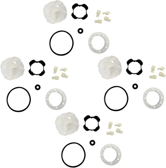 HQRP 4-Pack Washer Agitator Dogs Cam Repair Kit compatible with Inglis IJ43001 IK45000 IL45000 IM43000 IP42000 IS42000 IS43000 ITW4300SQ0 ITW4700YQ1 IV46000 IV46001 IV48000 IV48001