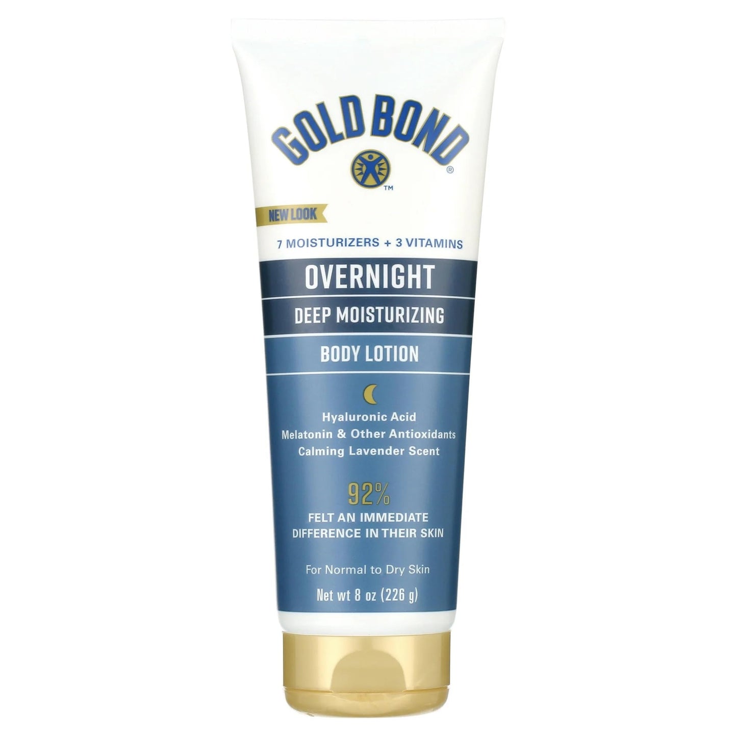 Gold Bond Ultimate Overnight Deep Moisturizing Lotion, 8 Ounce (Pack of 2)
