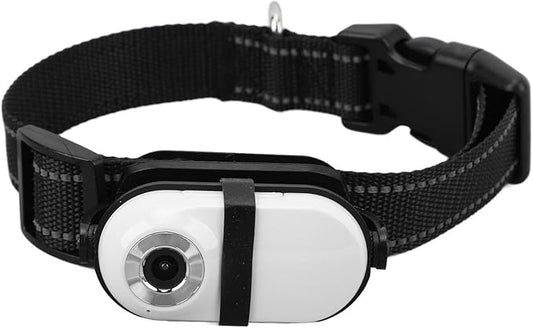 Cat Camera Collar, Pet Collar Camera with Memory Card, HD 1080P Wire Less Dog Tracker Camera Adjustable Mini Action Camera for Video Records (32GB)