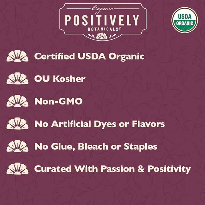 Organic Positively Botanicals Company, Calendula Herbal Tea Bags, 20 Count