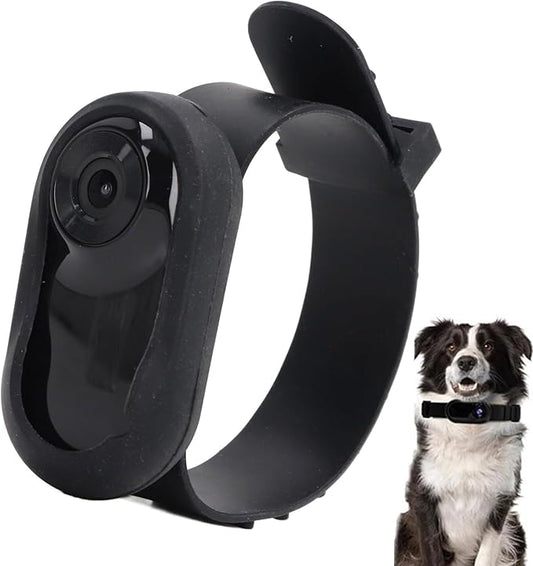 VBESTLIFE HD 1080P Dog Collar, Cat Collars Camera Sport Action Camera with Video Records, Body Cam Collar Pet Supplies Designed Birthday Gift (Black),