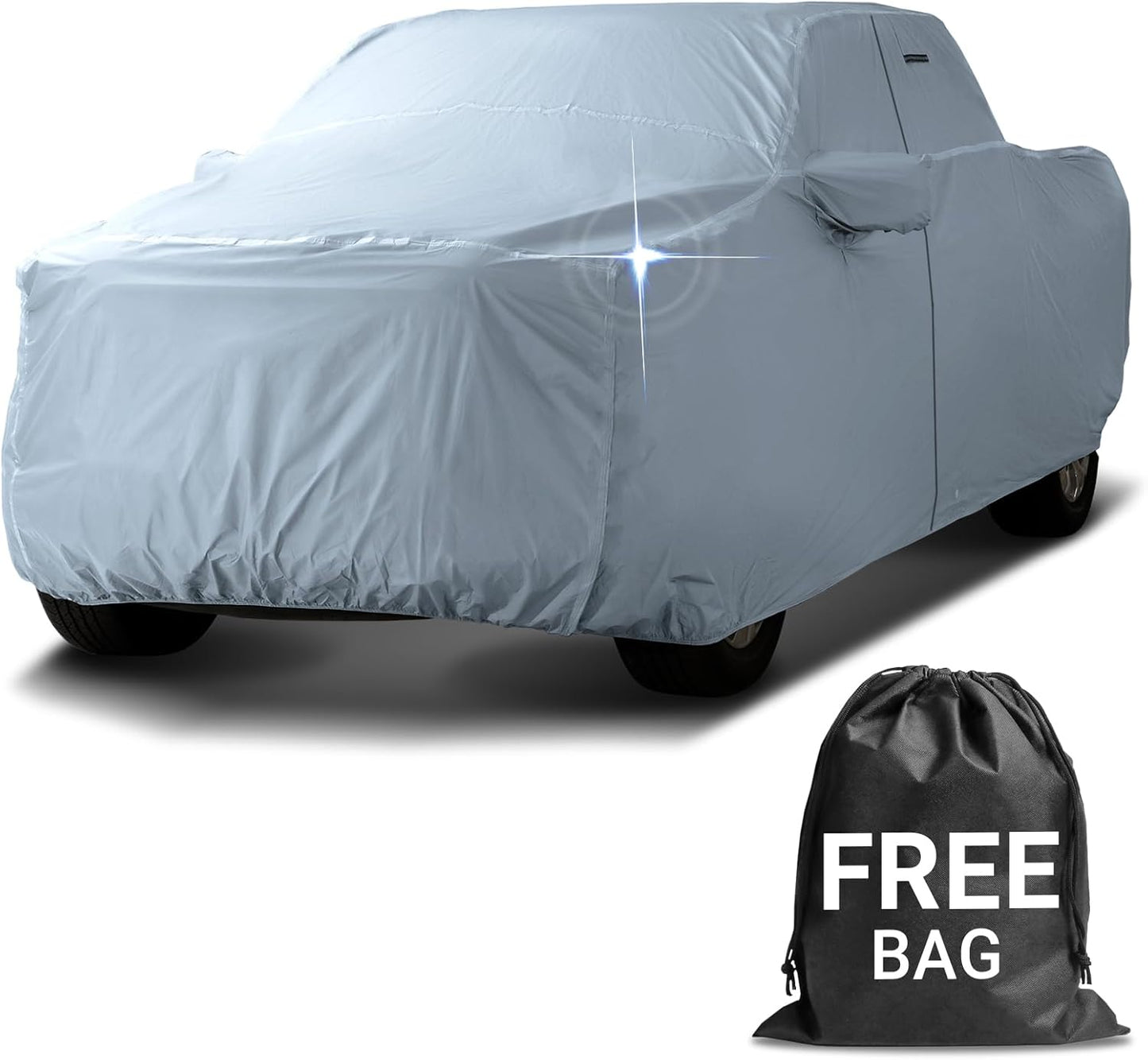 iCarCover Fits 2011-2024 Crew Cab, 6.4 ft Regular Bed RAM 1500 Truck Cover Automobiles Form-Fit Padded Full Exterior Waterproof Automobiles Protection Covers