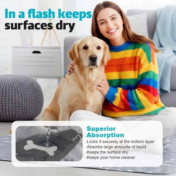 Puppy Pads for Dogs, 2026 New Washable Puppy Pads with Pheromones, Pee Pads for Dogs & Cats, Durable Leak-Proof & Anti-Slip Pet Training Pads for Home & Travel, Reusable (Red, 15.7" x 23.6")