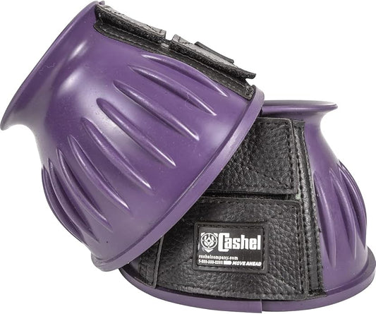 Cashel Company Rubber Horse Bell Boots Purple M