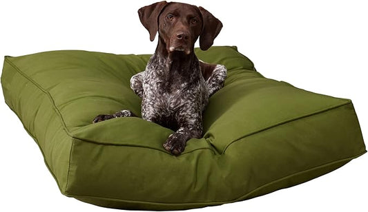 Charlie Rectangle Indoor/Outdoor Pillow Style Dog Bed, Hunter, Large (36" x 48")