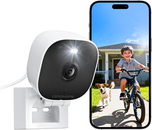 2K Cameras for Home Security,Indoor/Outdoor Security Camera for Elder/Dog/Pet,2.4G/5G Wi-Fi Camera with Color Night Vision, 2-Way Audio,Plug&Play,24/7,Memory Card Storage