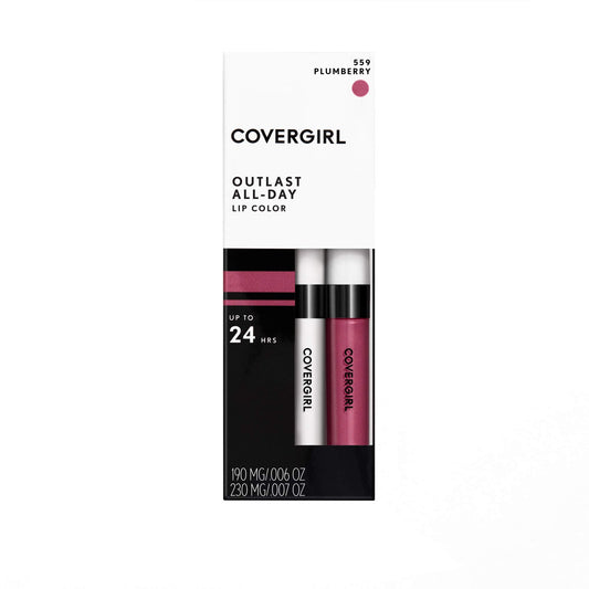 Covergirl Outlast All-Day Moisturizing Lip Color, Plum Berry, 1 Count (Pack Of 2) (Packaging May Vary)