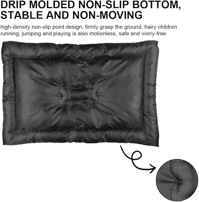 Mixed Fruit Turquoise Blue Pets Bed Dog Bed Mats Pad for Dog Crate Washable Beds for Crates Washable Non-Slip Crate Liner Pad Medium Cage Mat Kennel Accessories Indoor Outdoor 36X24 Inch