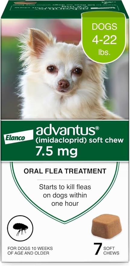 Advantus Dog Fast Acting Oral Flea Treatment Soft Chewable 4 - 22 lbs. | 7 ct.