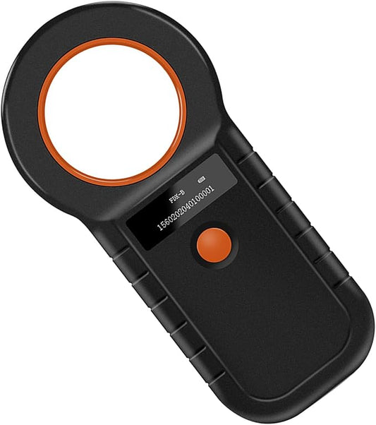 Animal Microchip Reader, Horse Cattle Pets Cat Dog ID Chip Reader Scanner with Display Screen