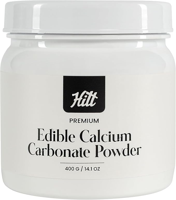 HITT Premium Calcium Carbonate Powder Calcium Food Grade 14oz/400gr