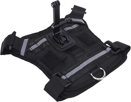 Dog Harness Camera Mount Vest Adjustable Comfortable Pet Action for Large Medium and Small Dogs,Compatibility for DJI,Insta360