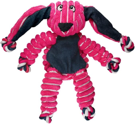 KONG Floppy Knots - Knotted Rope Dog Toy Entices Play - Tug Toy Satisfies Natural Instincts - Dog Supplies with Floppy Design & Minimal Stuffing - Bunny, For Medium/Large Dogs
