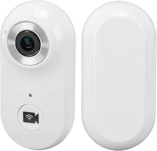 Gugxiom Cat Collar Camera, 1080P HD 2.4G Dog POV Collar Camera with APP, Pet Wearable Body Camera for Pet Supplies Camera (White)