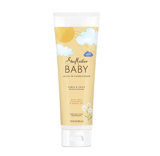 SheaMoisture Baby Conditioner, 13 oz - Raw Shea, Chamomile & Argan Oil for Moisturizing & Detangling Curly Hair